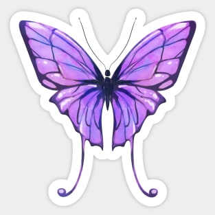 Purple butterfly emoji Sticker